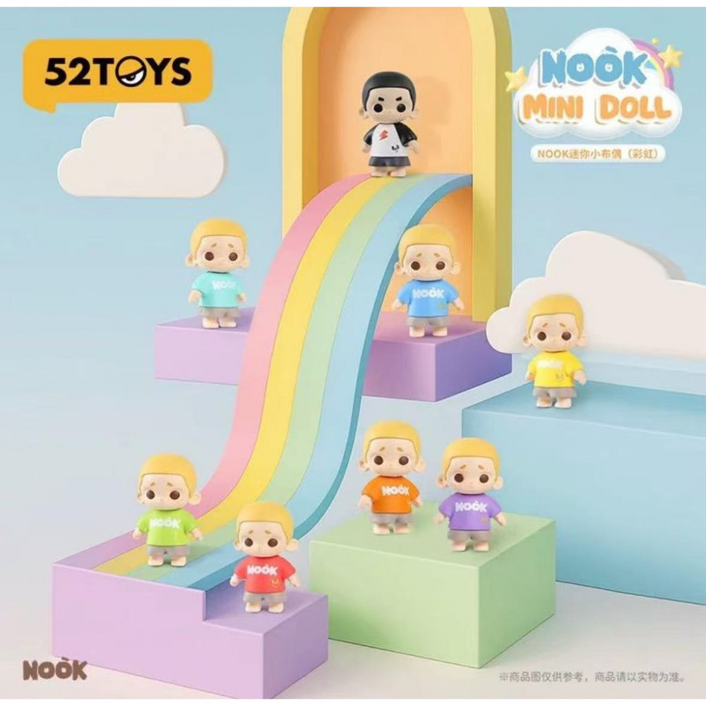 [LE TOY] [52TOYS] NOOK MINI DOLL RAINBOW MINI Muppet (RAINBOW) ลิฟท์อินเทรนด์ Play Healing Hand-Made