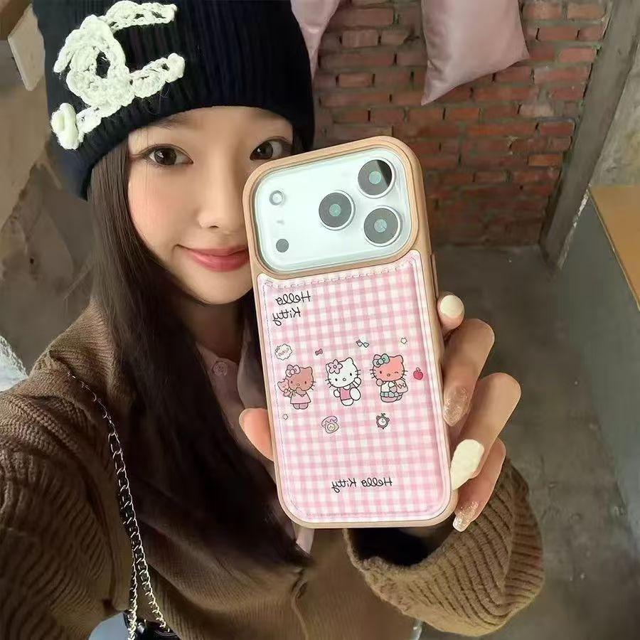My Melody Large Hole Bread Caseเคสโทรศัพท์,เหมาะสําหรับiPhone 16 Pro Max/15/17 Pro/14 Pro Max/13 Pro