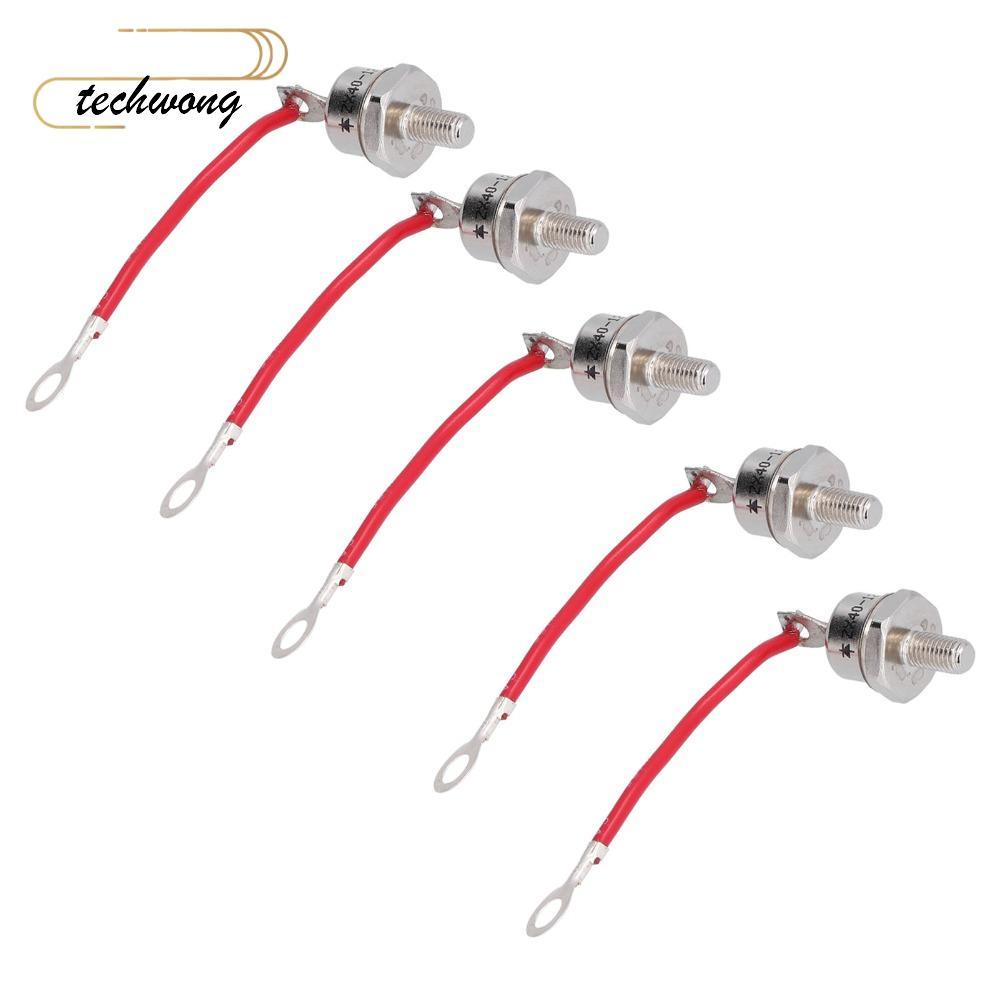 TECHWONG 5PCS Rectifier Diode, 1200V Red Line Power Rectifier Diode, Schottky Diodes 40A ZX40-12 Dio