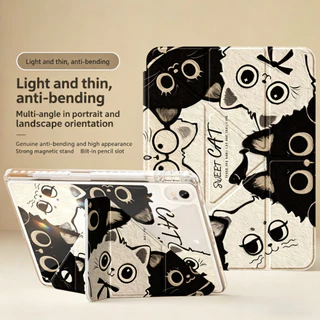 เคสแท็บเล็ต Huawei MatePad Air 12/12X/SE 11/11.5 2026 Pro 11 แบบ 3+Y พับได้ มีช่องใส่ปากกา หลังใส กันกระแทก