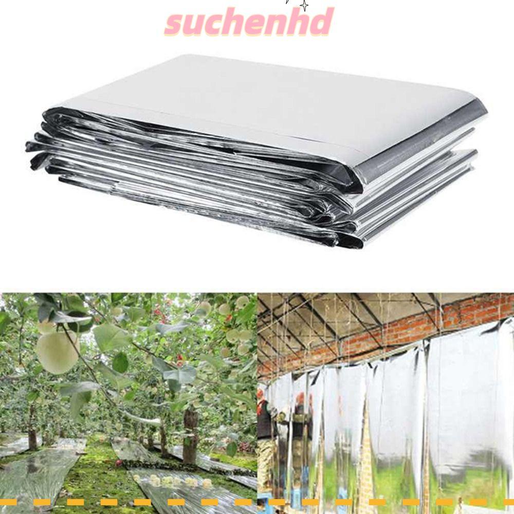 SUCHENHD 1/2PCS Mylarสะท้อนแสง,Double Side Fruit Tree Hydroponicฟิล์มสะท้อนแสงสูง,เพิ่มอุณหภูมิPETกา