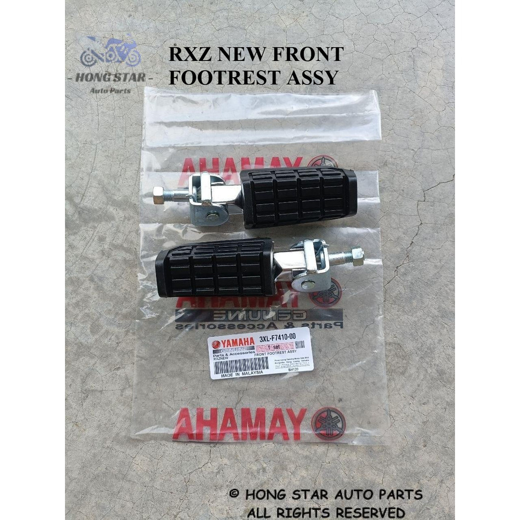 YAMAHA RXZ NEW FRONT FOOTREST ASSY FOOT REST KAKI PIJAT DEPAN STEP PEDAL PEMIJAK LEON HONGG YAMAHA 1