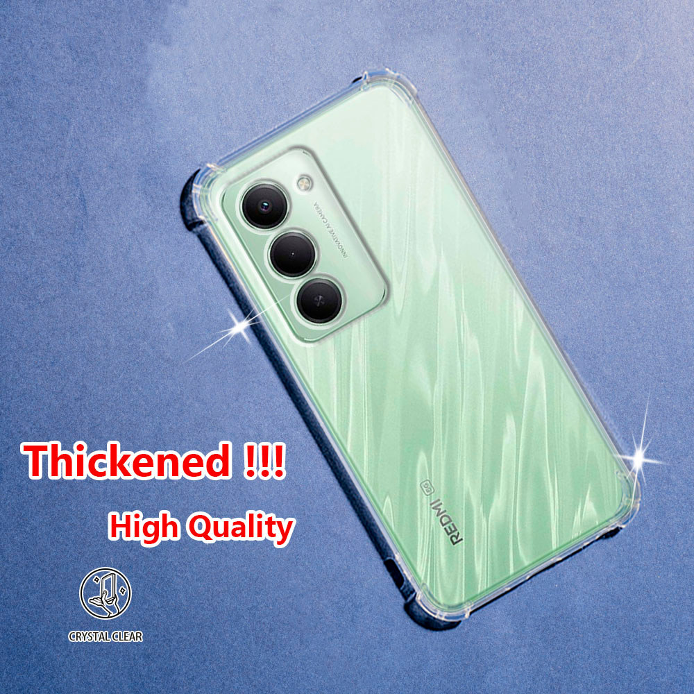 Xiaomi Redmi 15 5G 4G หมายเหตุ 15R คริสตัล Clear Jelly Case Air-Guard มุม Soft TPU ยืดหยุ่นซิลิโคนป้องกันยางโปร่งใสเคสโทรศัพท์