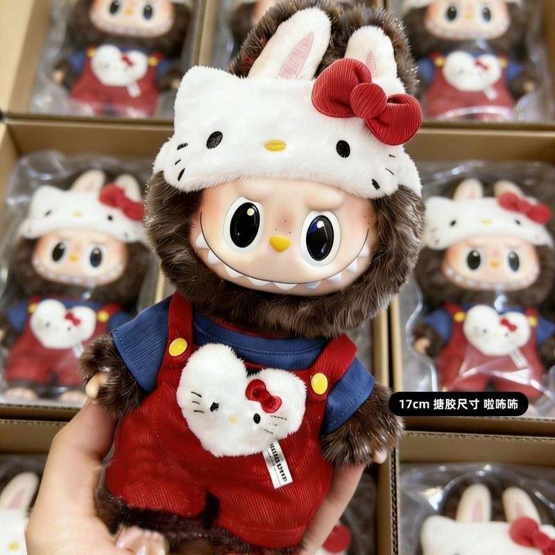 17ซม.La Bubble Doll Hello Kitty Hello Kittyเสื้อผ้าเปลี่ยนHand-Made One Two Three Generationด้านหน้าพลังงานสูง