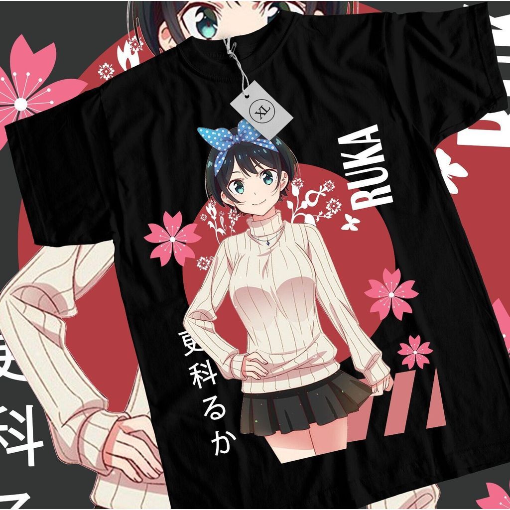 Ruka Sarashina เสื้อยืด Kanojo Okarishimasu ญี่ปุ่นสาว Kawaii เสื้อ