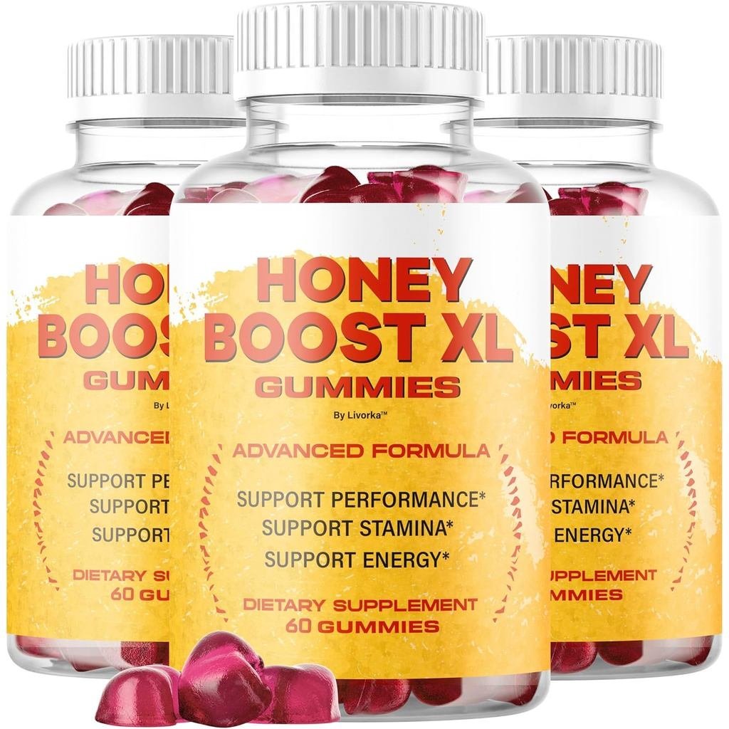 (3 แพ็ค) Honey Boost XL Gummies - Official HoneyBoost XL อาหารเสริมพรีเมี่ยมขั้นสูงสําหรับผู้ชายรองร