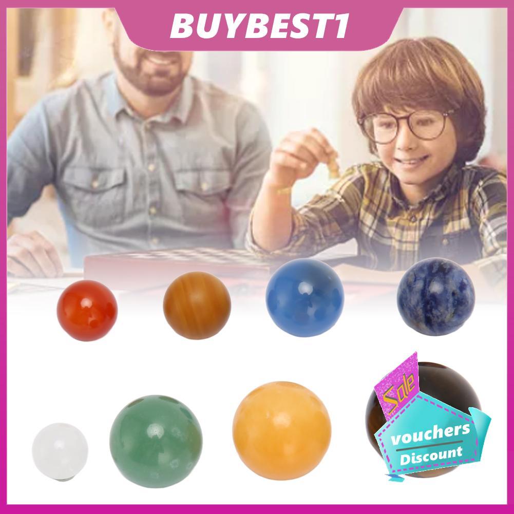 buybest1 Planet Stress Balls Solar System Planets Palm Size 8 ชิ้นบรรเทาสำหรับครอบครัว