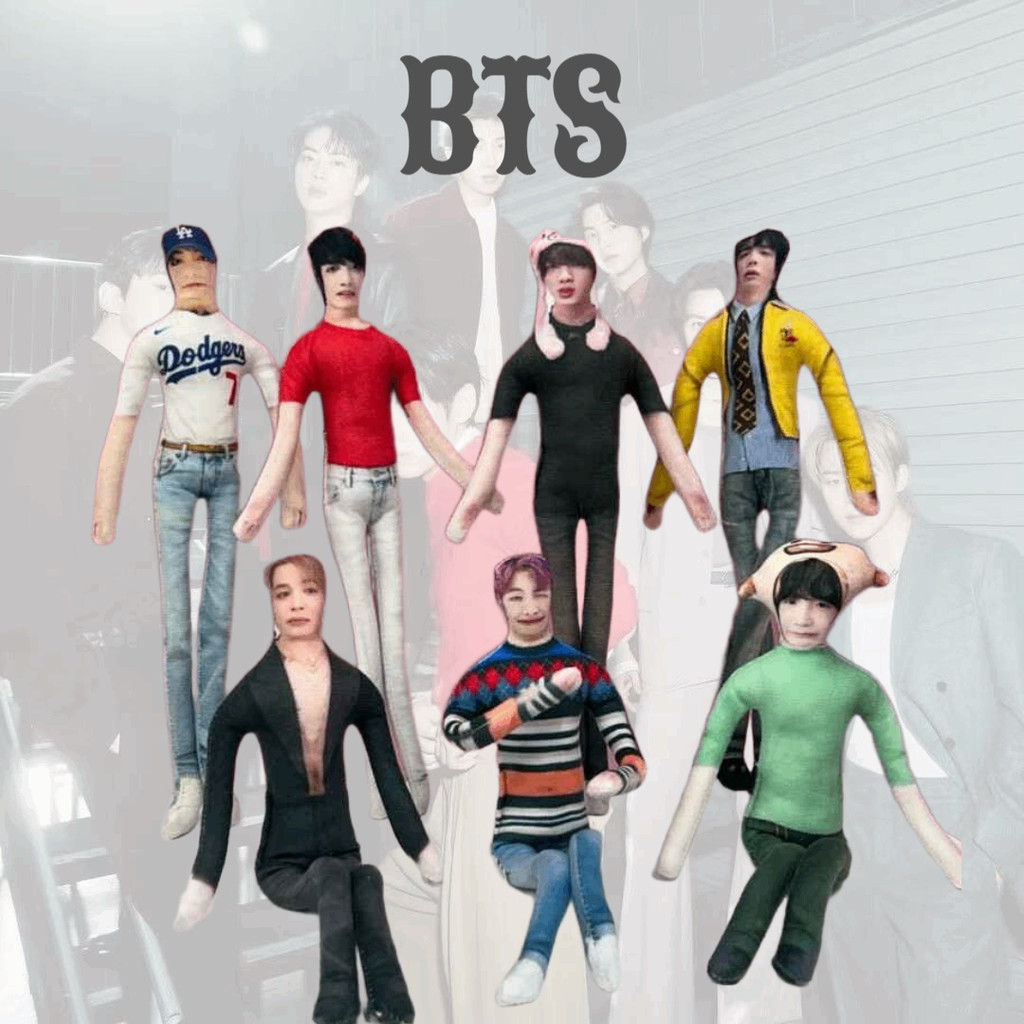 BTS BTS BTS ตุ๊กตาลวด RM JUNG KOOK รวมโครงกระดูกฟรีเพื่อน V JIN SUGA