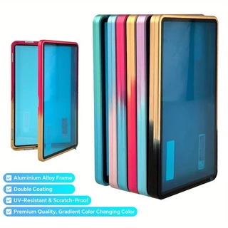 ฝาครอบป้องกันการ์ดอลูมิเนียมอัลลอยด์สีไล่ระดับสี,เคสโลหะสําหรับการ์ดเกรด 35PT PSA-CGC
