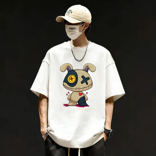 Basi💥เสื้อแฟชั่น เสื้อยืด oversize ผ้าฝ้าย100% แนวสตรีท ไม่ต้องรีดผ้า สวมใส่สบาย ผ้านิ่ม ลาย "HOLIDAY"