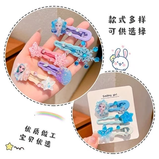 เครื่องประดับผมเจ้าหญิงเอลซ่า พร้อมกิ๊บติดผมสำหรับเด็ก ลายการ์ตูนธีมหิมะขาวโพลง