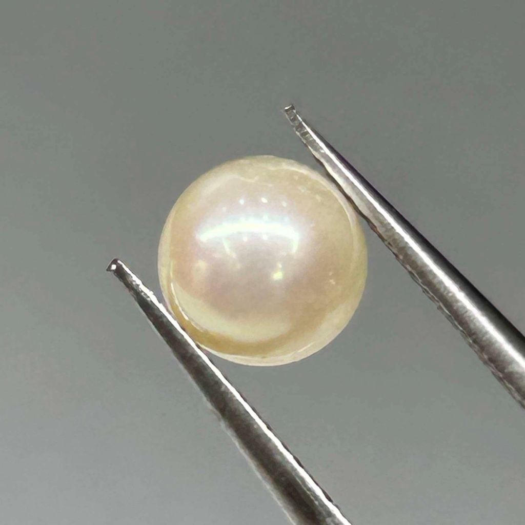 6277N1- WHITE AKOYA PEARL FOR UNTREATED SALT WATER (ไม่เจาะ) (ตรวจสอบในภาพ) 1.77 กะรัต