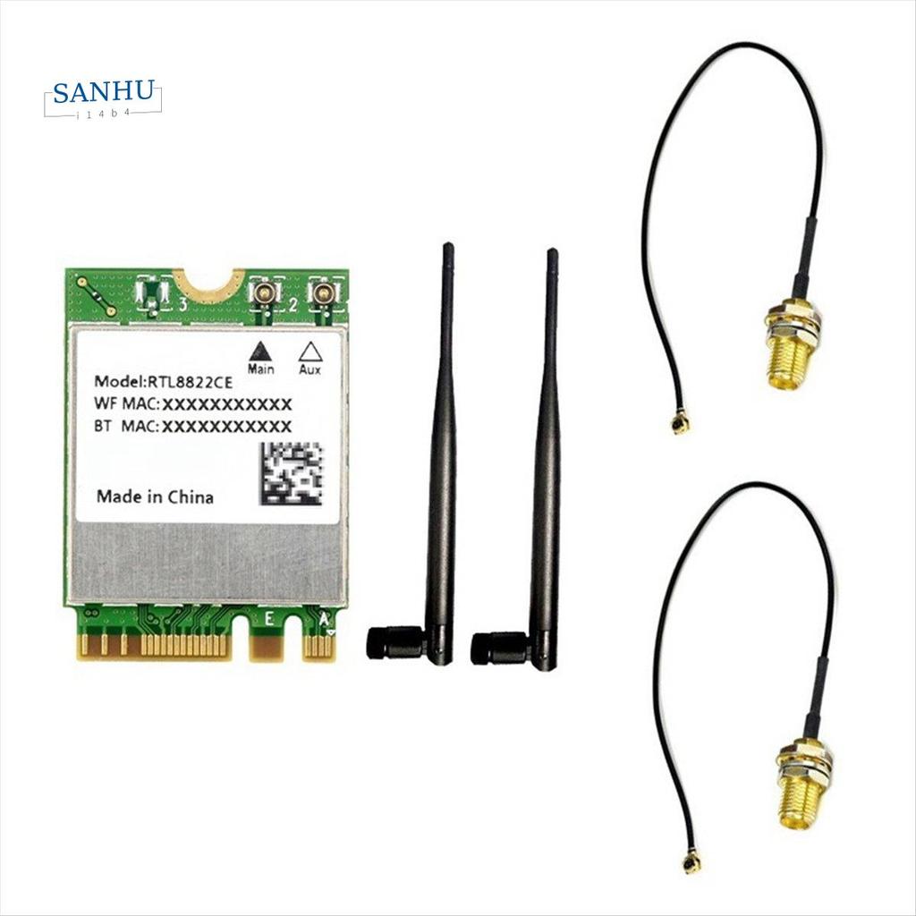RTL8822CE การ์ดเครือข่ายไร้สายDual-Band 2.4G/5G M.2 A/E Key WiFiการ์ดบลูทูธ 5.0 แล็ปท็อปWin10/11 Lin