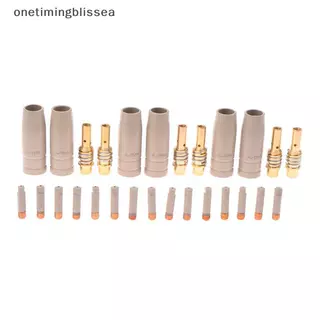 Onetimingblissea 9 ชิ้น 0.8/1.0/1.2 มิลลิเมตร MIG ไฟฉายแก๊สหัวฉีด 15AK ไฟฉายเชื่อมป้องกันหัวฉีด SEA