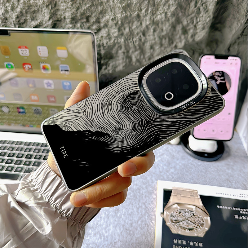 สําหรับ IQOO 15 Ultra/15R/13 /12/Z11 Turbo /Z10 Turbo +Wave Tide พิมพ์กันกระแทกเคสโทรศัพท์/IQOO Neo 11/Neo 10 Z9 Turbo Z10X Neo 9 Pro Hard ฝาหลัง IQOO