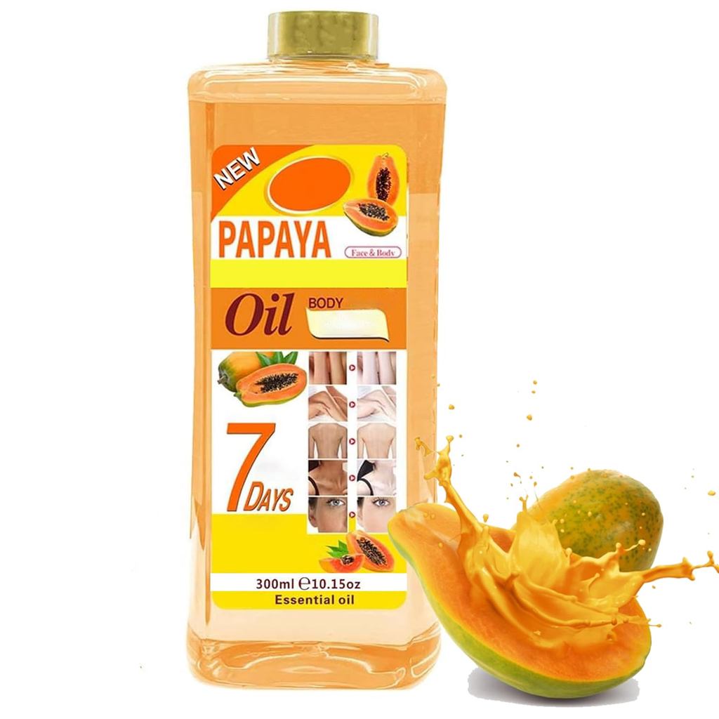 300ML Papaya Oil,2024 New Papaya Oil for Skin,Body Nourishing Skin Papaya Oil (1PCS)