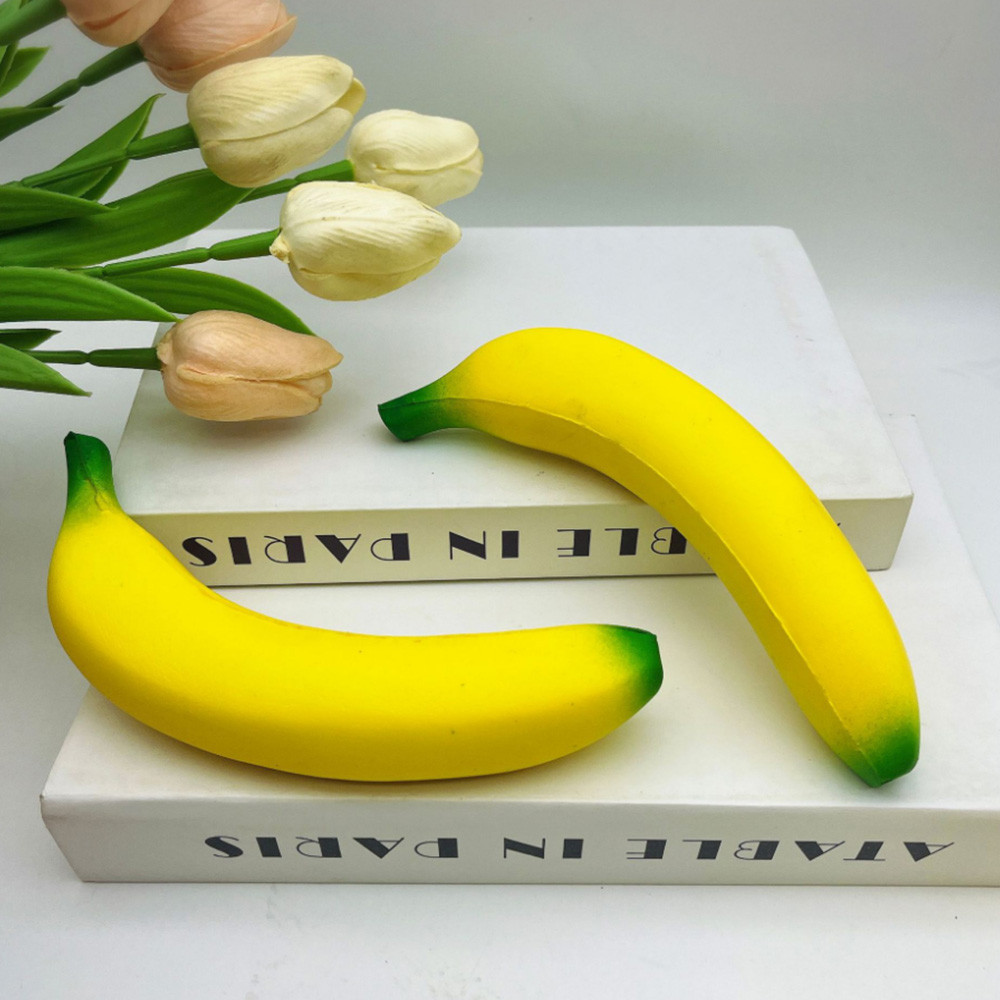Anti-stress Slow Rising Jumbo Banana Toys Kneading Fruit Squeeze Toys Fun Stress Relief Toys
