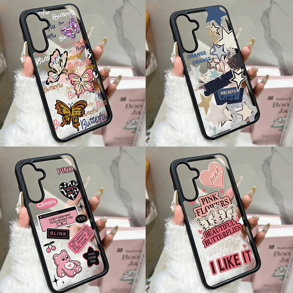 เคสโทรศัพท์สำหรับ Samsung Galaxy A56/A55/A54/A53/A05/A06/A07/A16/A17/S23/S24/S25, Anti-SLIP Anti-ลายนิ้วมือกันกระแทก