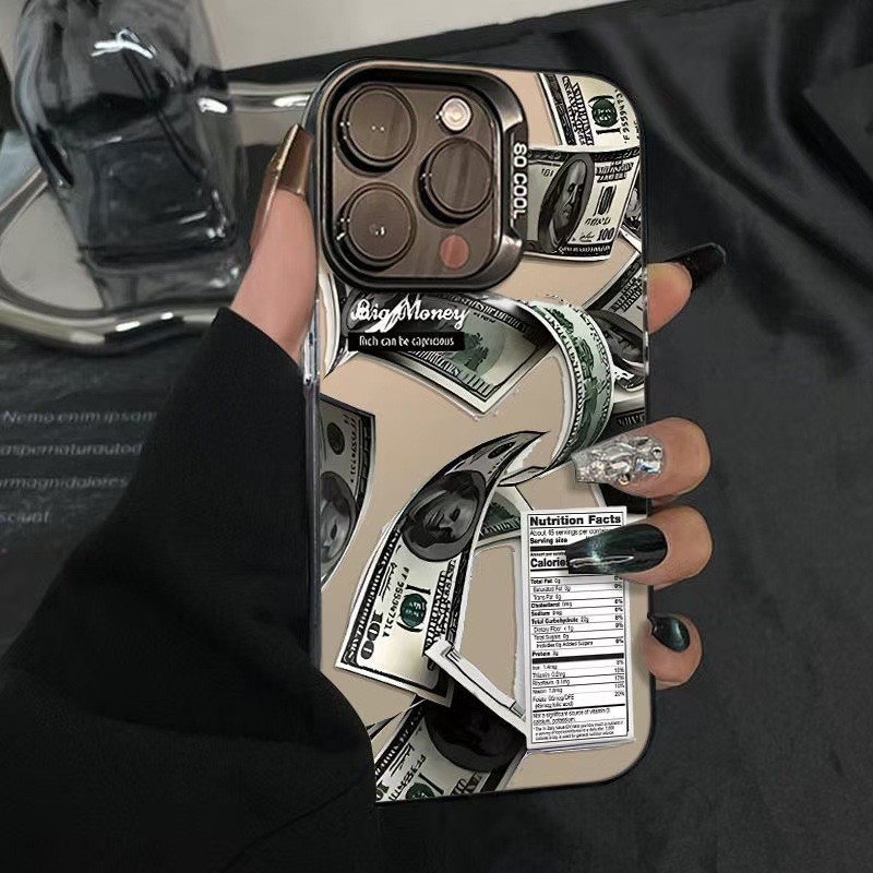 Dollar Label เหมาะสําหรับเคสโทรศัพท์ Apple 15Promax iPhone16Pro14Pro Fortune 17