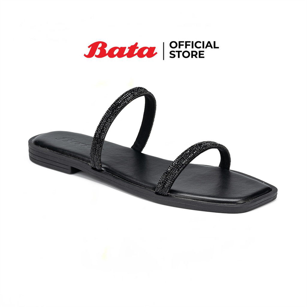Bata บาจา รองเท้าแตะแฟชั่น แบบสวม สำหรับผู้หญิง รุ่น ODILIA สีเงิน 5311340 สีดำ 5316340