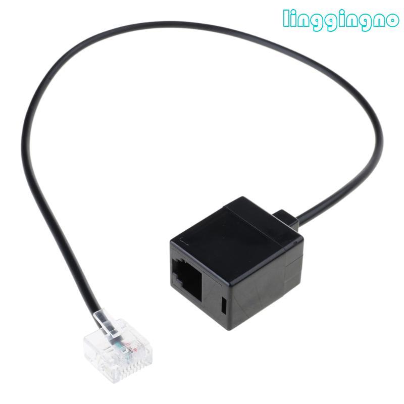 RJ45 to RJ11 Converter Cable for Landline Connection RJ45 8P8C to RJ11 6P6C Cord