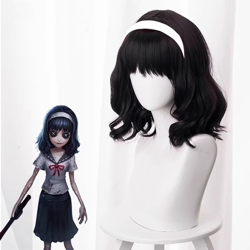 วิกผมแบบอนิเมะ Kawagami Tomie สไตล์แม่มดน่ารัก .material: ผ้าไหมมันเงาและหยิกเล็กน้อย.cosplay พร้อมส