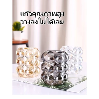 กระบอกใส่แปรงแต่งหน้า ที่ใส่แปรงแต่งหน้า ถังเก็บของขนาดเล็ก แก้วใสสวยงาม ของแต่งโต๊ะทำงานและโต๊ะแต่งหน้าที่ขาดไม่ได้