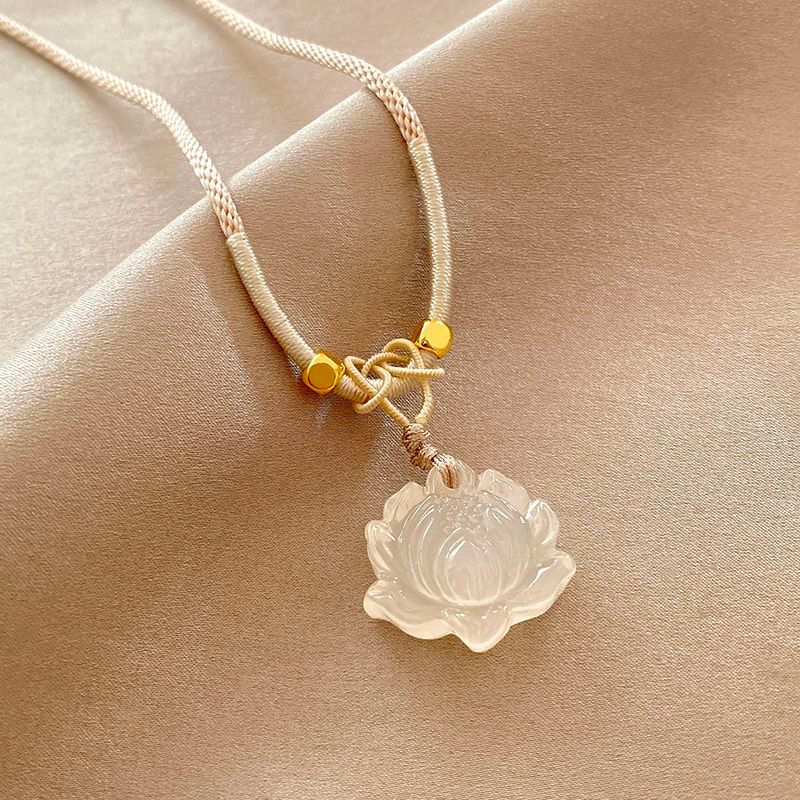 新中莲花项链女复古级高领饰2024年新款潮อินส์小众衣ใหม่โลตัสสร้อยคอผู้หญิงย้อนยุคคุณภาพสูงอุปกรณ์เสริม sgh88988.my20251217