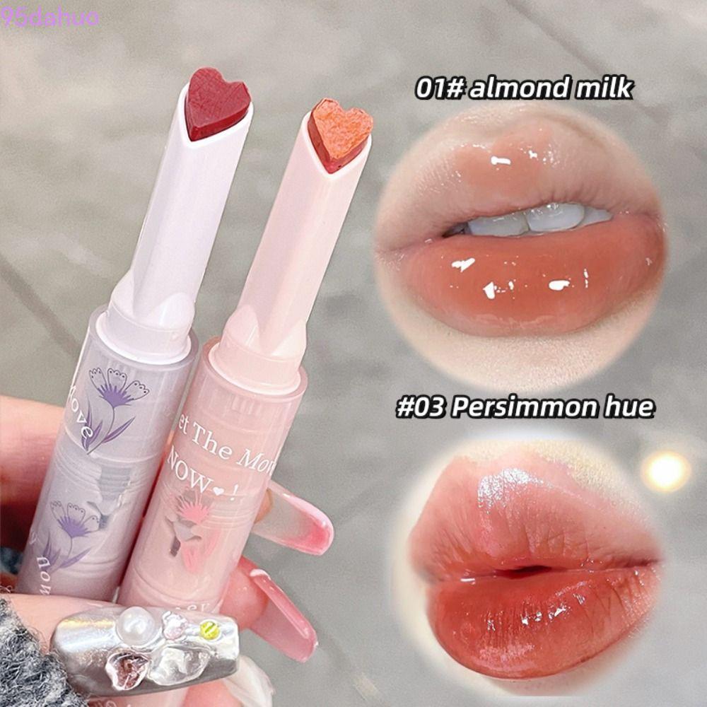 DAHUO Jelly Mirror ลิปสติก Sweet Moisturizing Florette Lip Tint Lipgloss เครื่องสําอางสําหรับผู้หญิง