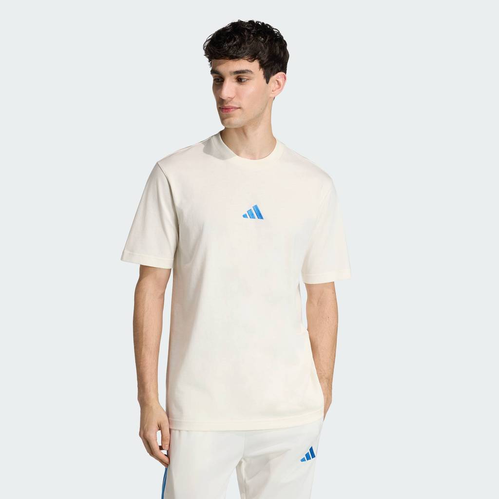 adidas Lifestyle Essentials Small Logo Single Jersey Tee Men White KC0904