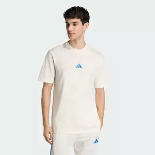 adidas ไลฟ์สไตล์ เสื้อยืดผ้าซิงเกิลเจอร์ซีย์ Essentials Small Logo ผู้ชาย สีขาว KC0904