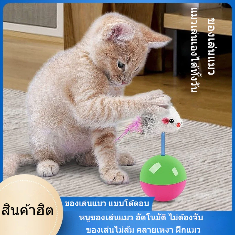 จัดส่งไว 🐭 ของเล่นแมวสุดฮิต | หนูของเล่นแมว อัตโนมัติ ไม่ต้องจับ | ของเล่นไม่ล้ม คลายเหงา ฝึกแมว 🐱🎯 คุณภาพสูง