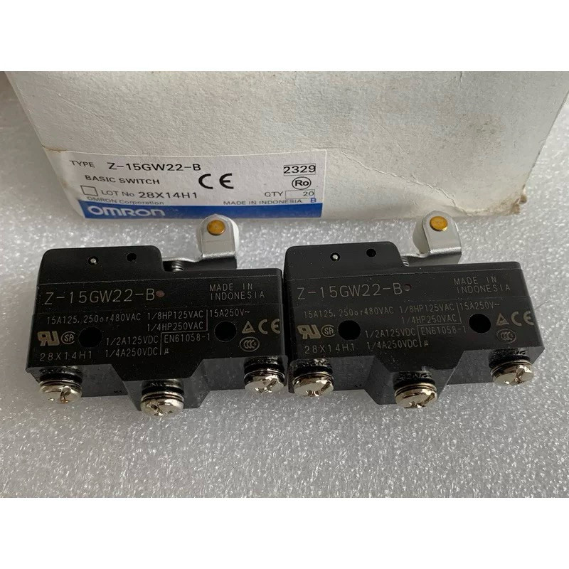 ใหม่ Omron micro switch Z-15GW22-B contact travel สวิตช์จำกัด Z-15GW22-B