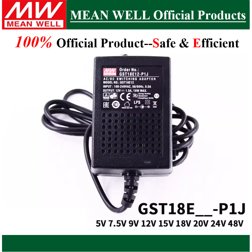 Original Mean Well GST18E05-P1J GST18E07-P1J GST18E09-P1J GST18E12-P1J GST18E15-P1J24P1J18E18P1J18E1