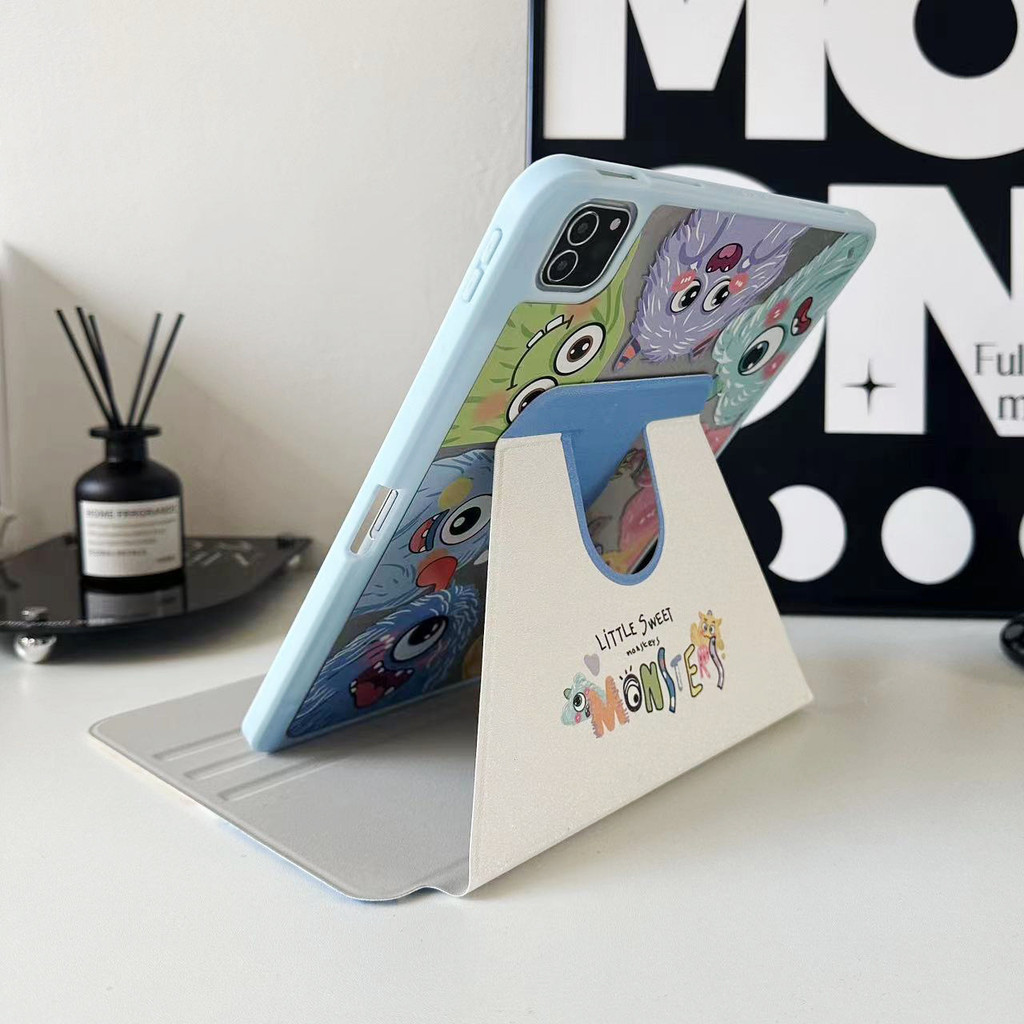 เหมาะสําหรับ iPad air7 แท็บเล็ตป้องกันกรณี iPad pro 11 นิ้วการ์ตูนทาสี 9th Generation iPad mini7/6 อ