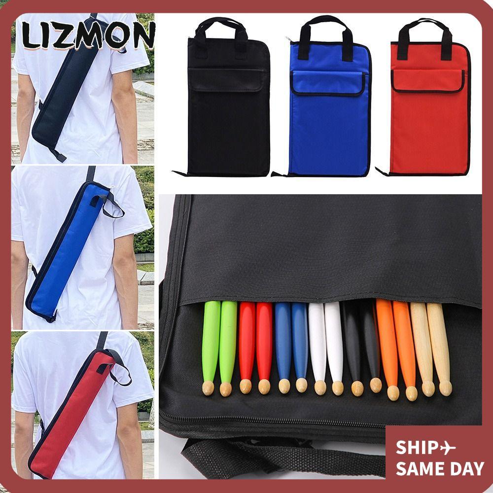 LIZMON Drumstick Storage Pouch, Drum Sticks Bag, Simple Large Capacity Thickening Waterproof Drumsti