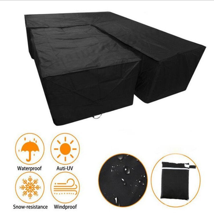 Oxford สวนกลางแจ้ง 210DV ประเภทเฟอร์นิเจอร์ผ้าฝาครอบป้องกันโซฟาฝุ่นผ้ากันน้ําเฟอร์นิเจอร์เฟอร์นิเจอร