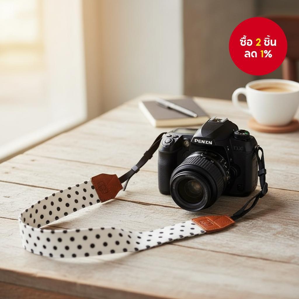 สายคล้องไหล่คอหลากสีสําหรับกล้อง SLR ย้อนยุค