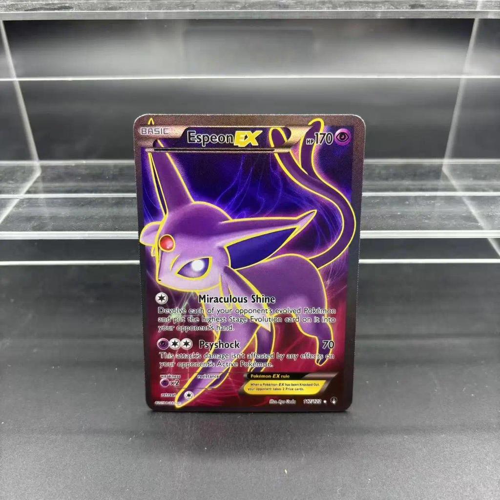 Pokemon DIY PTCG คอลเลกชันการ์ด Umbreon Flareon Espeon Sylveon EX EN Self Made การ์ดเดี่ยวคลาสสิกเกมอะนิเมะการ์ดของเล่น ราคา ถูกที่สุด ดีลบีเคเค แกลเลอรีภาพที่ 2