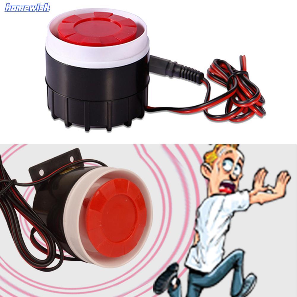 Homewish Piezoelectric Buzzer Alarm Horn Anti-theft ALARM แบบมีสาย 12v 24V 220V 120db แบบมีสาย Mini 