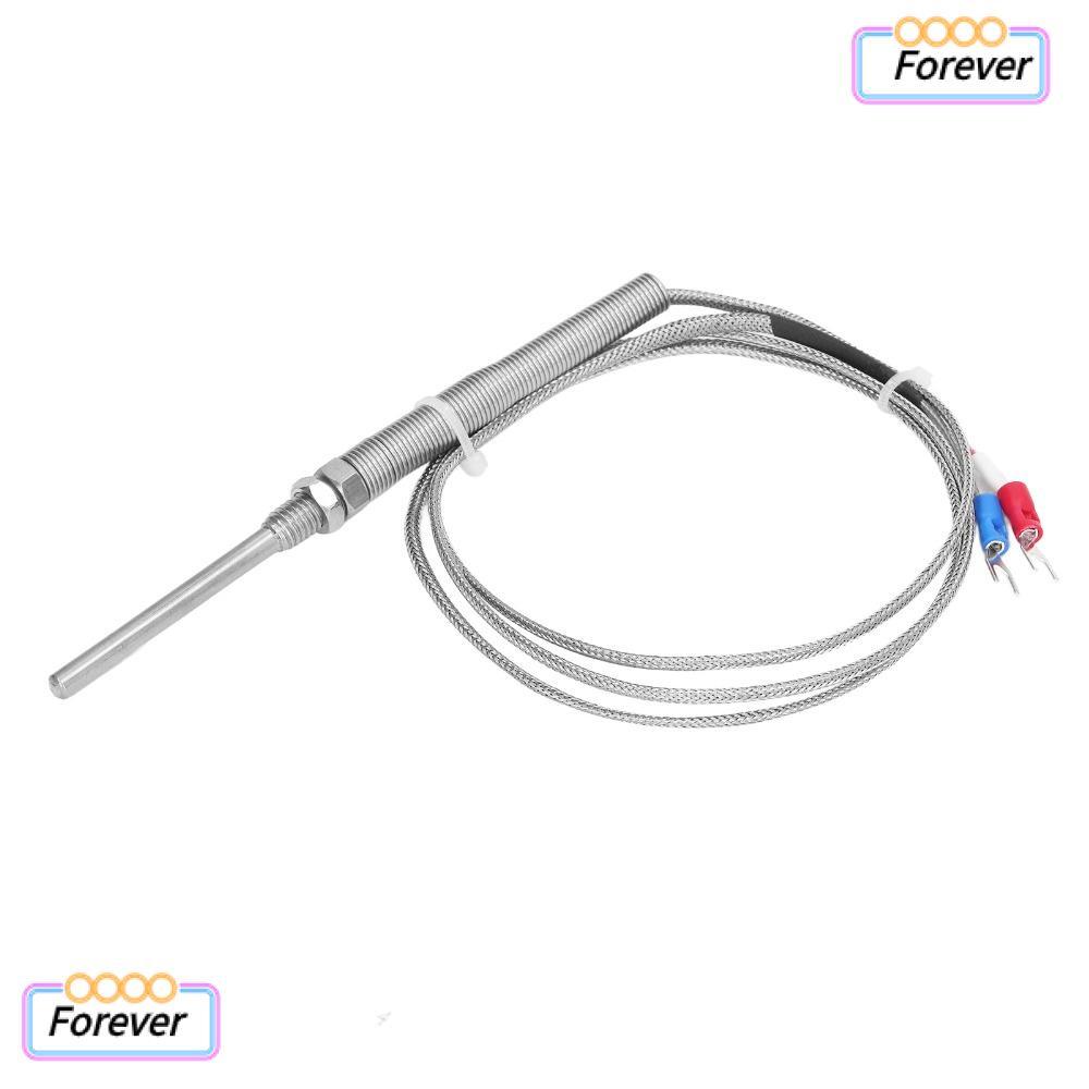 FOREVER K ประเภท Thermocouple, พร้อมฉนวนกันความร้อน 5x50 มม. M8 Probe เซ็นเซอร์อุณหภูมิ, ความต้านทาน