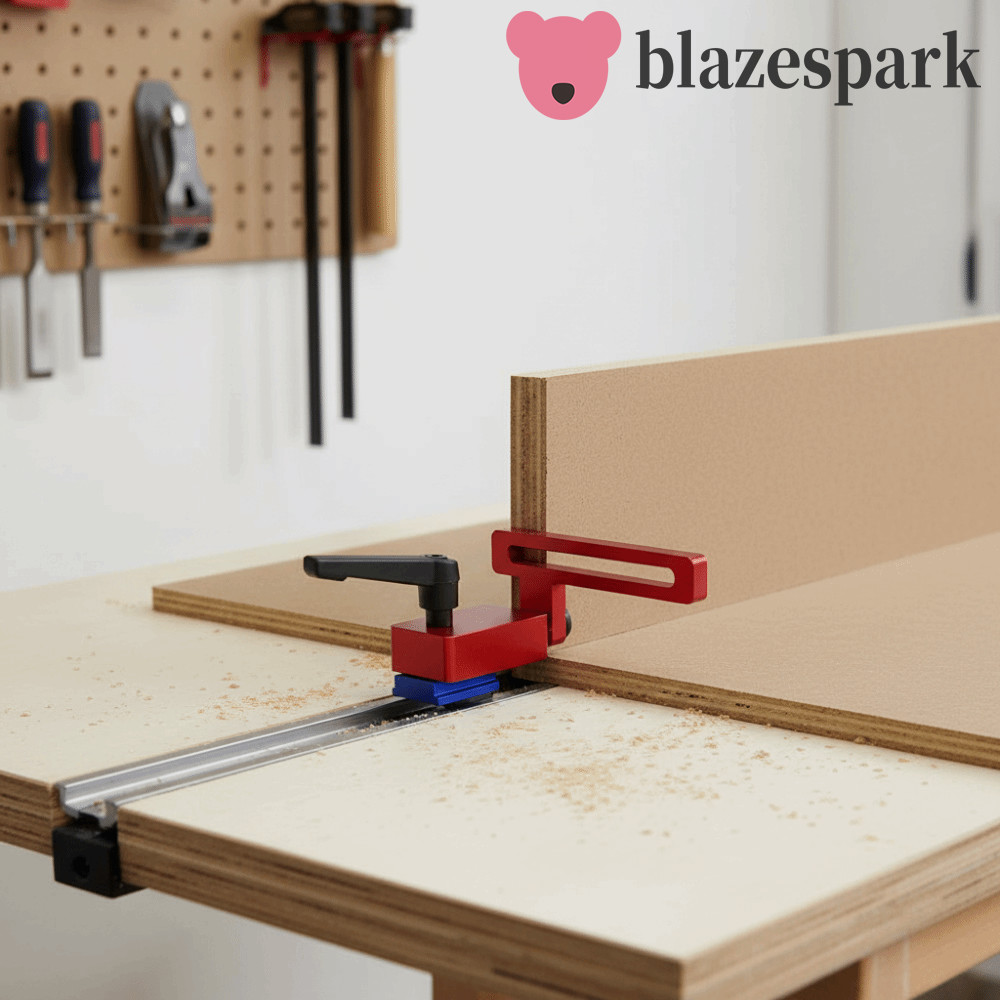 BLAZESPARK Miter Track Stop, Standard T-track 30 ประเภทการออกแบบ T Track Stop Block,อลูมิเนียมก่อสร้