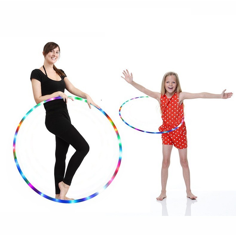 อุปกรณ์กีฬาสีสันสดใส HULA HOOP สำหรับเด็กและออกกำลังกาย