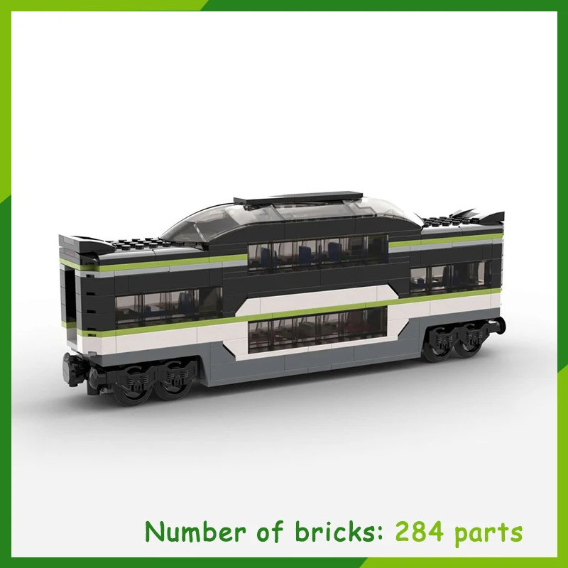 รถโดมสําหรับผู้โดยสารรถไฟ 60337 Building Blocks Diy อิฐ Modular ชุดประกอบของเล่นปัจจุบันเด็กของขวัญ 
