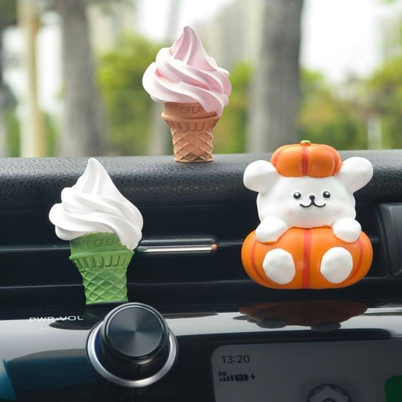 Cute Air Conditioning Car Aromatherapy Car Perfume Air Outlet Decoration Girl Fragrant Stone Gift De