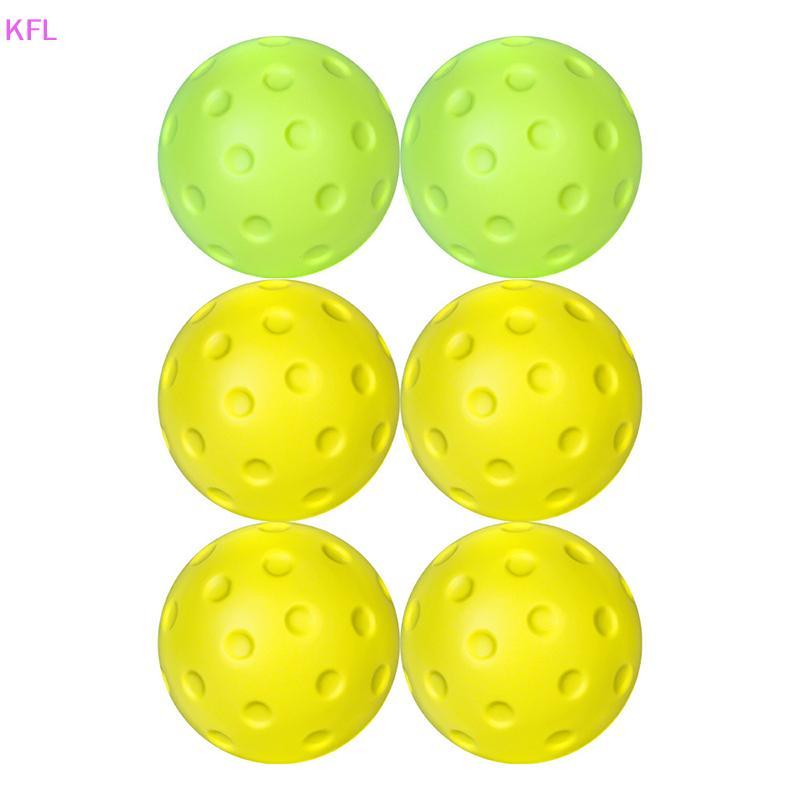 (KFL) ทนทาน Pickleball Balls ขนาด 74 มม., โฟมนุ่มเงียบ ใช้ได้ทั้งการแข่งขันและฝึกซ้อม