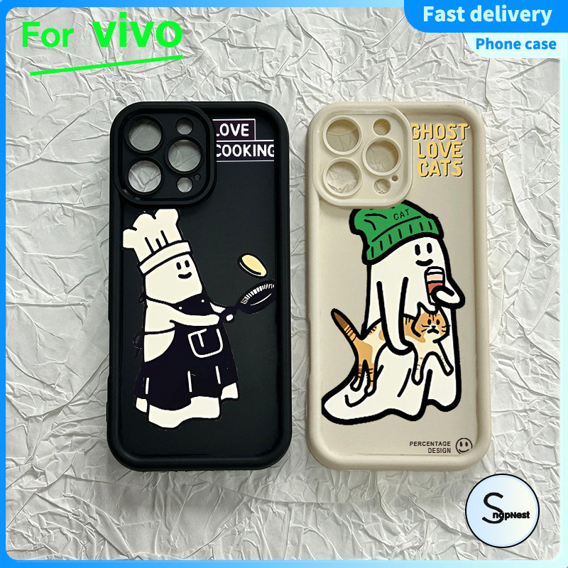 สําหรับเคส VIVO Y20 Chef kartun Y20i Y20s Y11S Y12S Y16 Y17 Y12/ Y15 Y11 Y12i Y27 5G Y36 5G Y18 Y18s