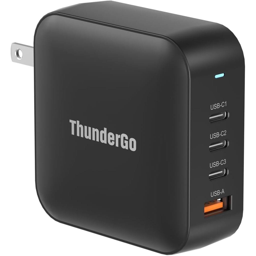 240W GaN Charger, 4-Port USB C Fast Charging Station 140W Max PD 3.1 พอร์ต, Compact Travel Wall Adap