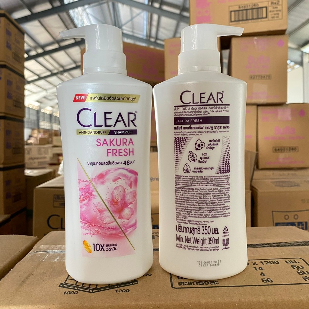 mg_stock Clear Shampoo Anti Dandruff Scalp Care Sakura Fresh 350ml. x1