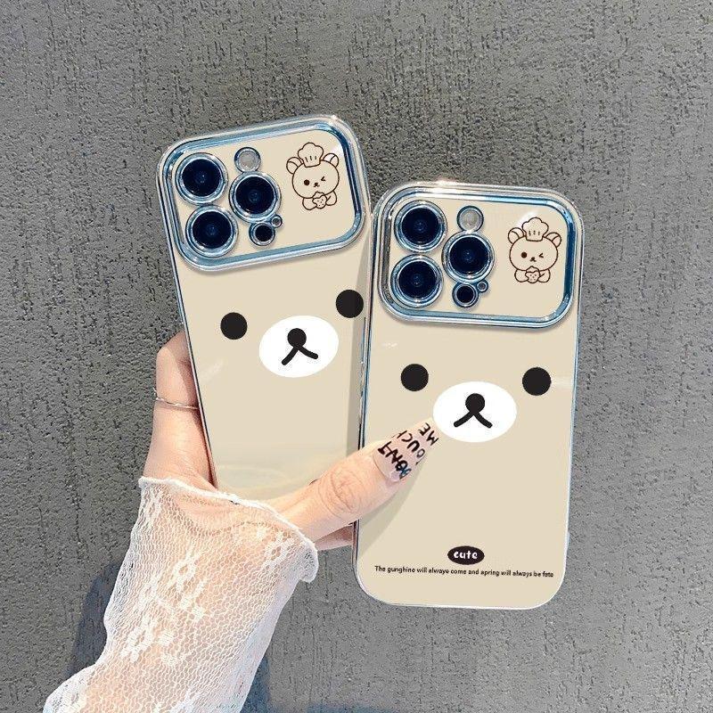 เคสโทรศัพท์ Leyi Bear เหมาะสําหรับ iPhone รุ่น 17, 12, 13, 14, 15, 11, 16, 15 Pro, 17 Pro, 15 Pro Ma